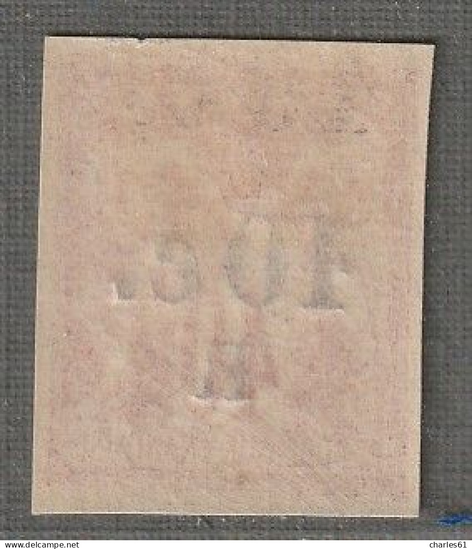 REUNION - N°9 * (1885-86) 10c Sur 40c Rouge-orange - Unused Stamps