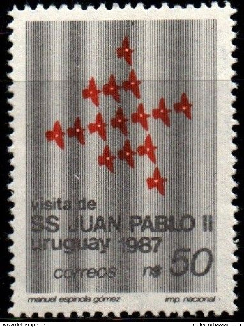 1987 Uruguay Visit Of Pope John Paul II To La Plata Region #1232 ** MNH - Uruguay