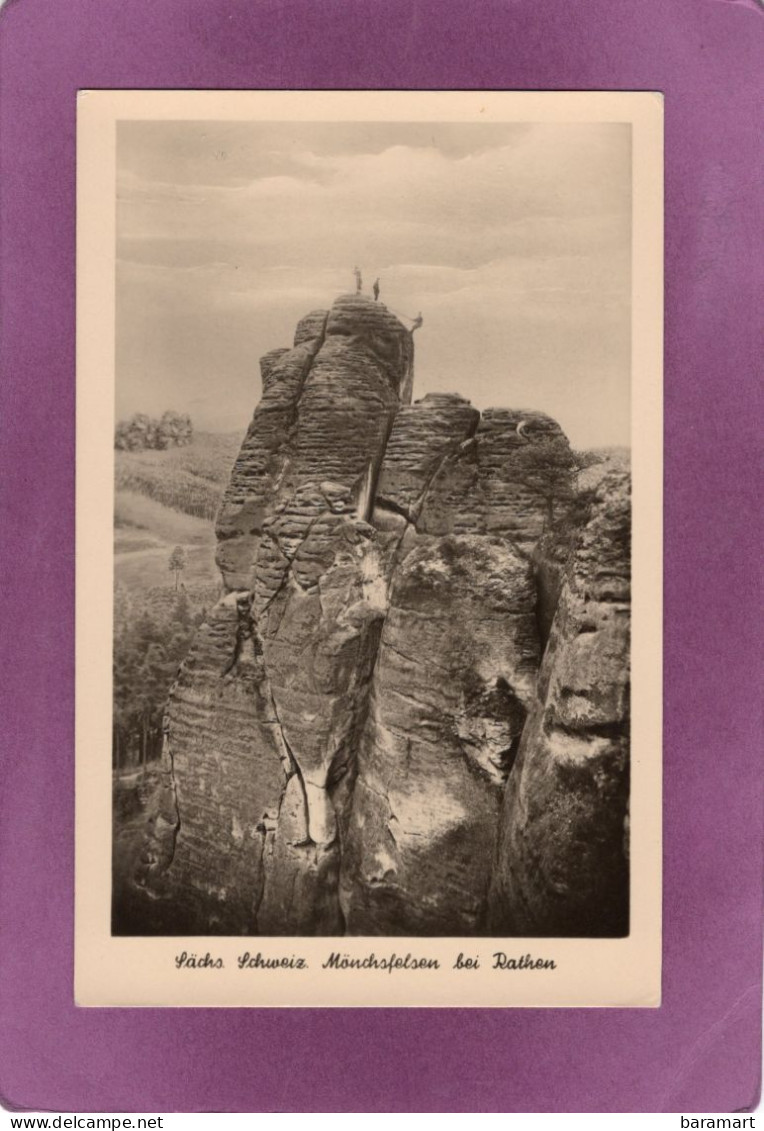 Sächs. Schweiz  Mönchsfelsen  Bei Rathen - Bastei (sächs. Schweiz)