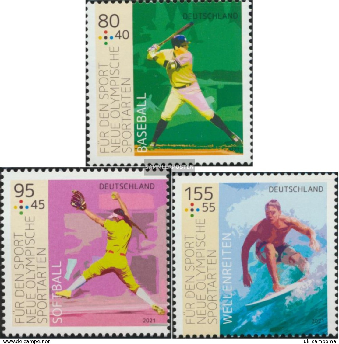 FRD (FR.Germany) 3602-3604 (complete Issue) Unmounted Mint / Never Hinged 2021 Olympics Sports - Unused Stamps