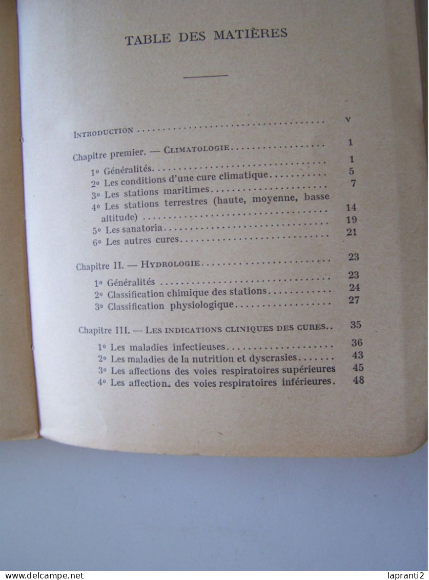 LA SANTE. "CURES CLIMATIQUES & HYDRO-MINERALES". - Santé