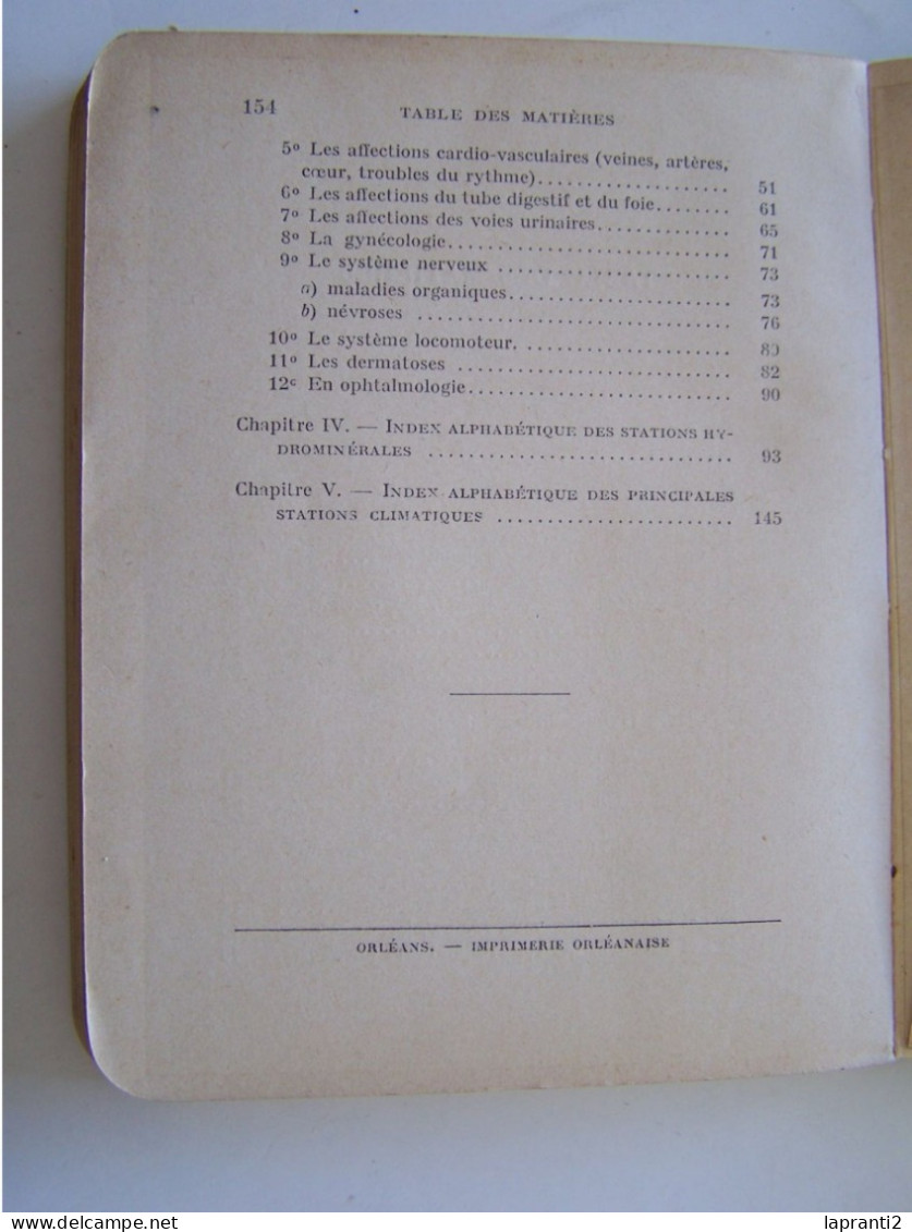 LA SANTE. "CURES CLIMATIQUES & HYDRO-MINERALES". - Santé