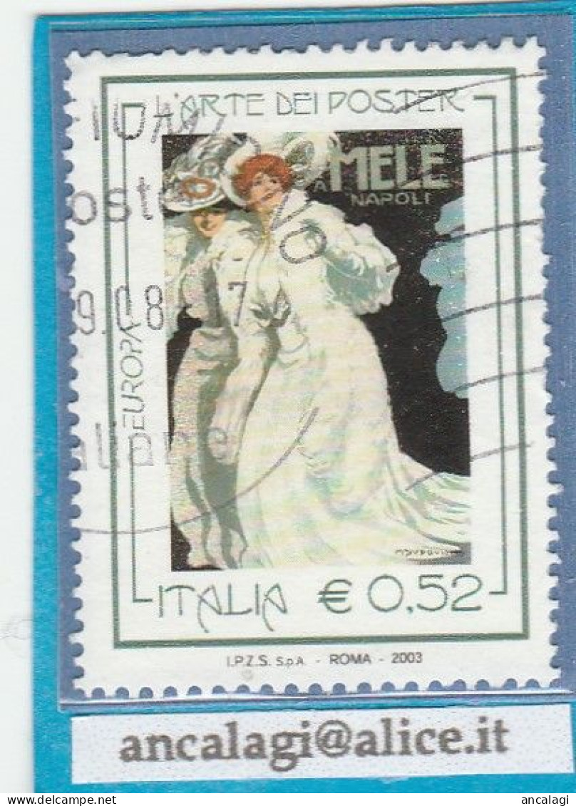 USATI ITALIA 2003 - Ref.0905 "ARTE DEI POSTER" 1 Val. - - 2001-10: Used