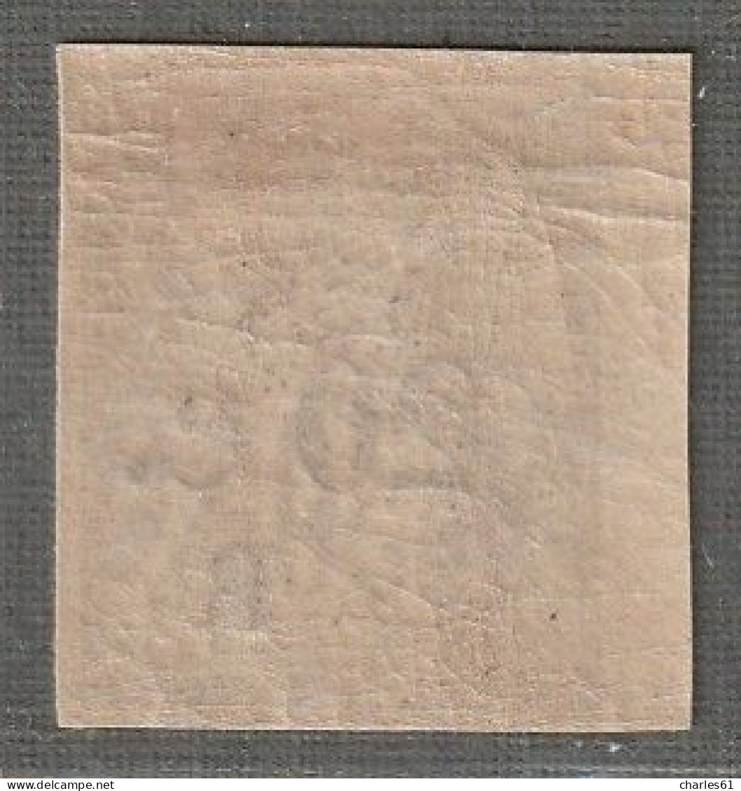 REUNION - N°10 * (1885-86) 20c Sur 30c Brun - Unused Stamps