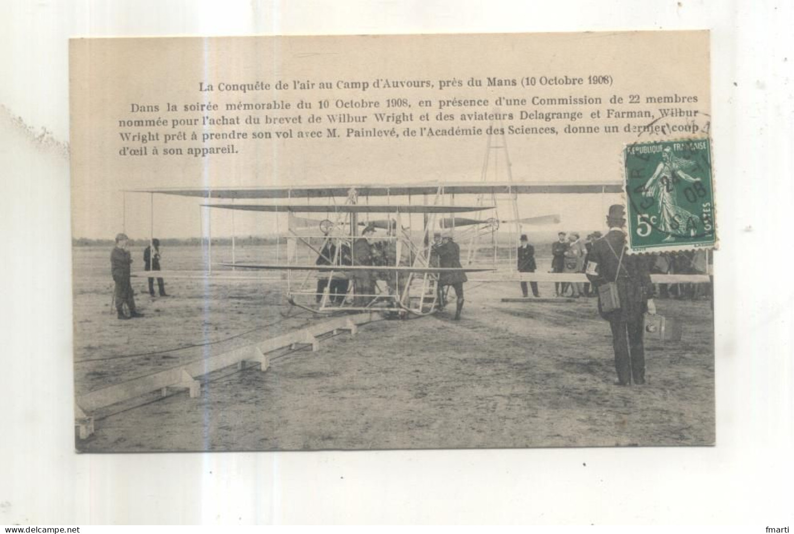 La Conquete De L'air Au Camp D'Auvours, Près Du Mans (10 Octobre 1908), Wilbur Wright, Delagrange, Farman - ....-1914: Voorlopers