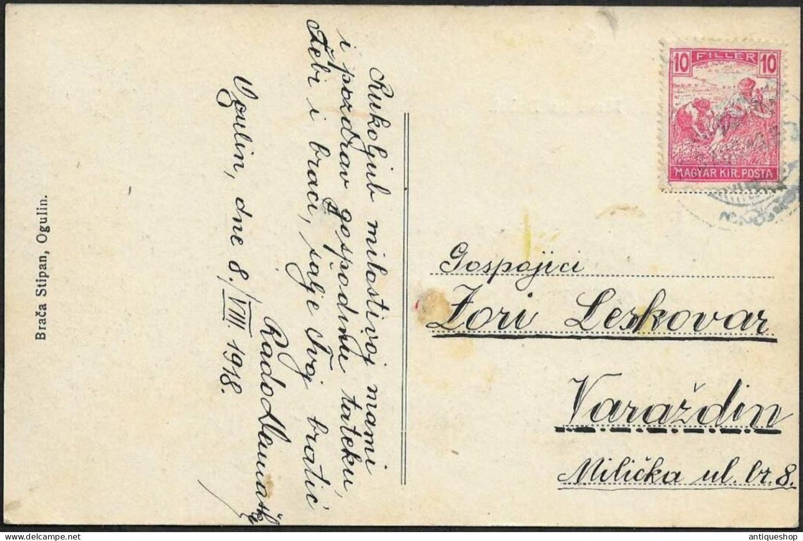 Croatia-----Ogulin (Most Na Dobri)-----old Postcard - Croacia