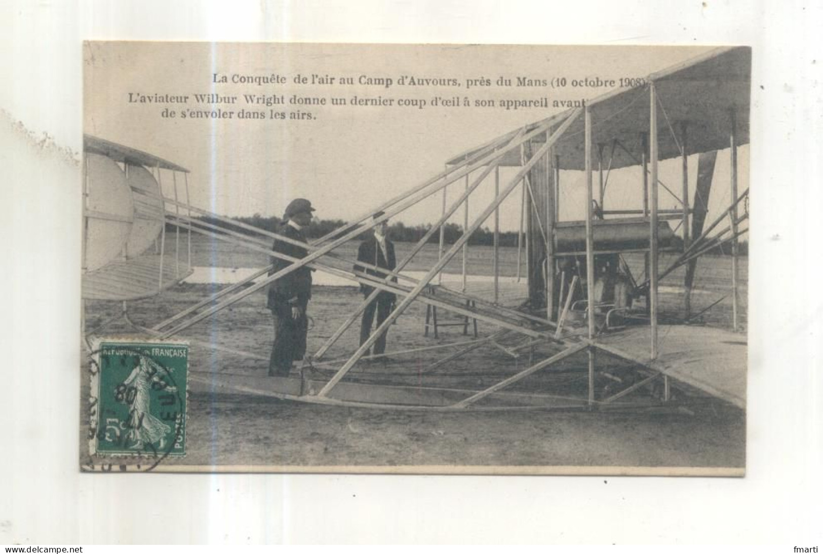 La Conquete De L'air Au Camp D'Auvours, Près Du Mans (10 Octobre 1908), Wilbur Wright Donne Un Dernier Coup D'oeil - ....-1914: Voorlopers