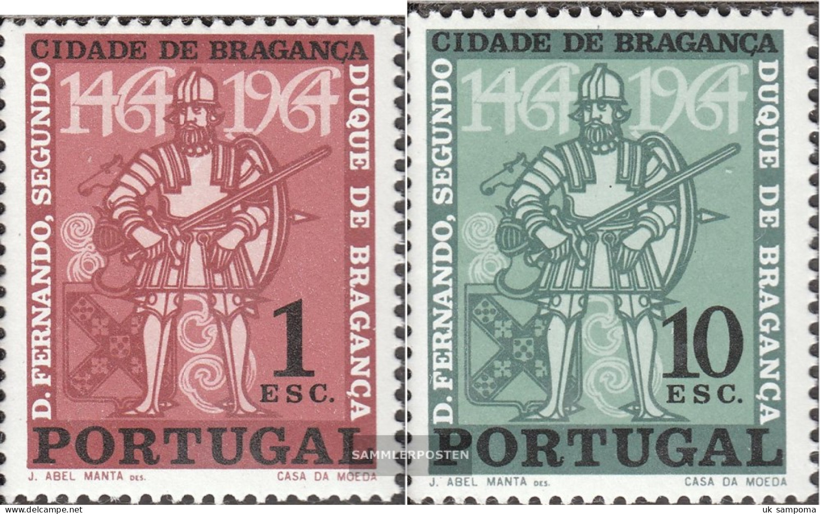 Portugal 977-978 (complete Issue) Unmounted Mint / Never Hinged 1965 City Braganca - Ungebraucht