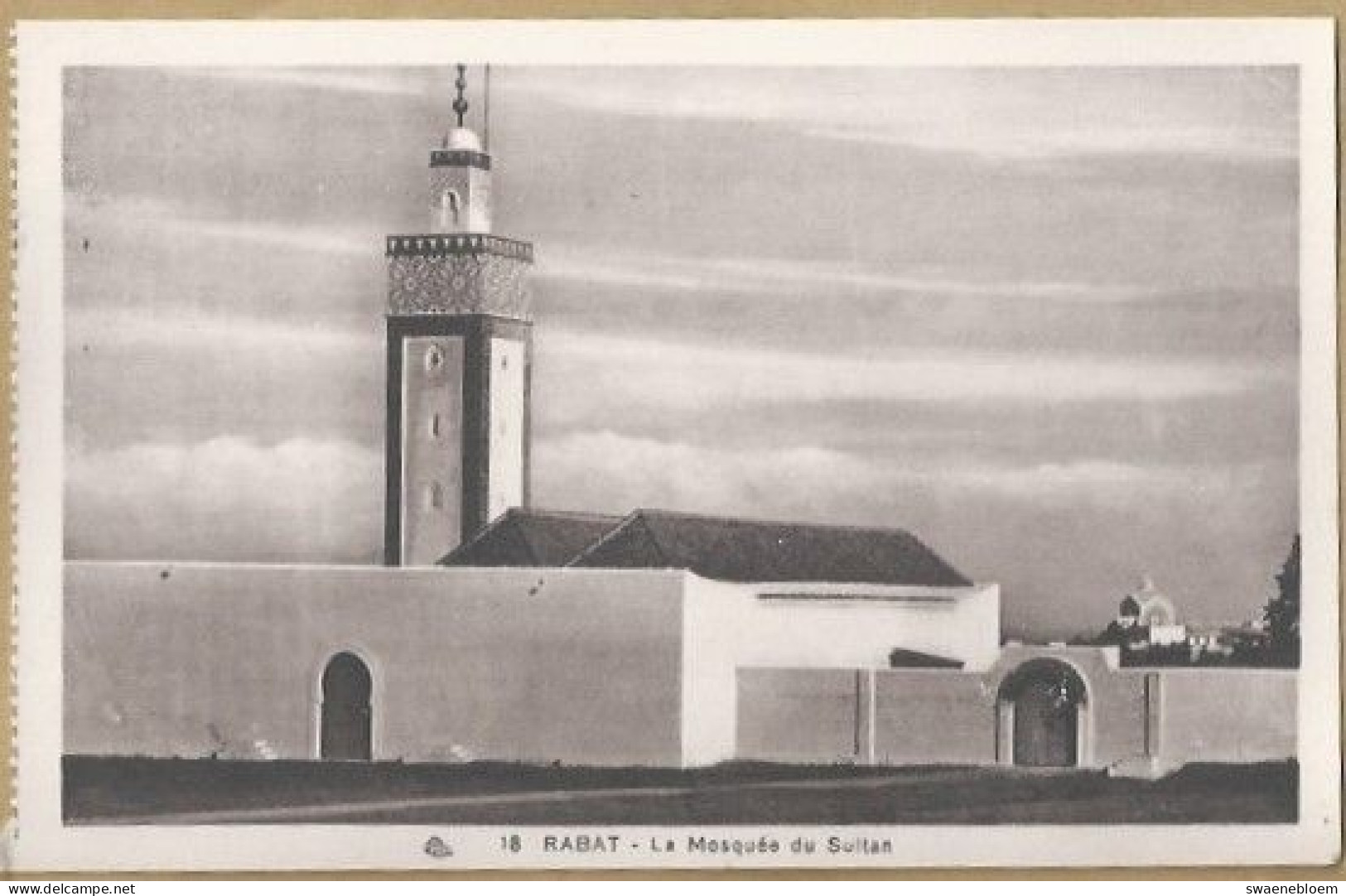 MT.- MAROKKO. RABAT. LA MOSQUEE DU SUTAN. ONGELOPEN - Rabat