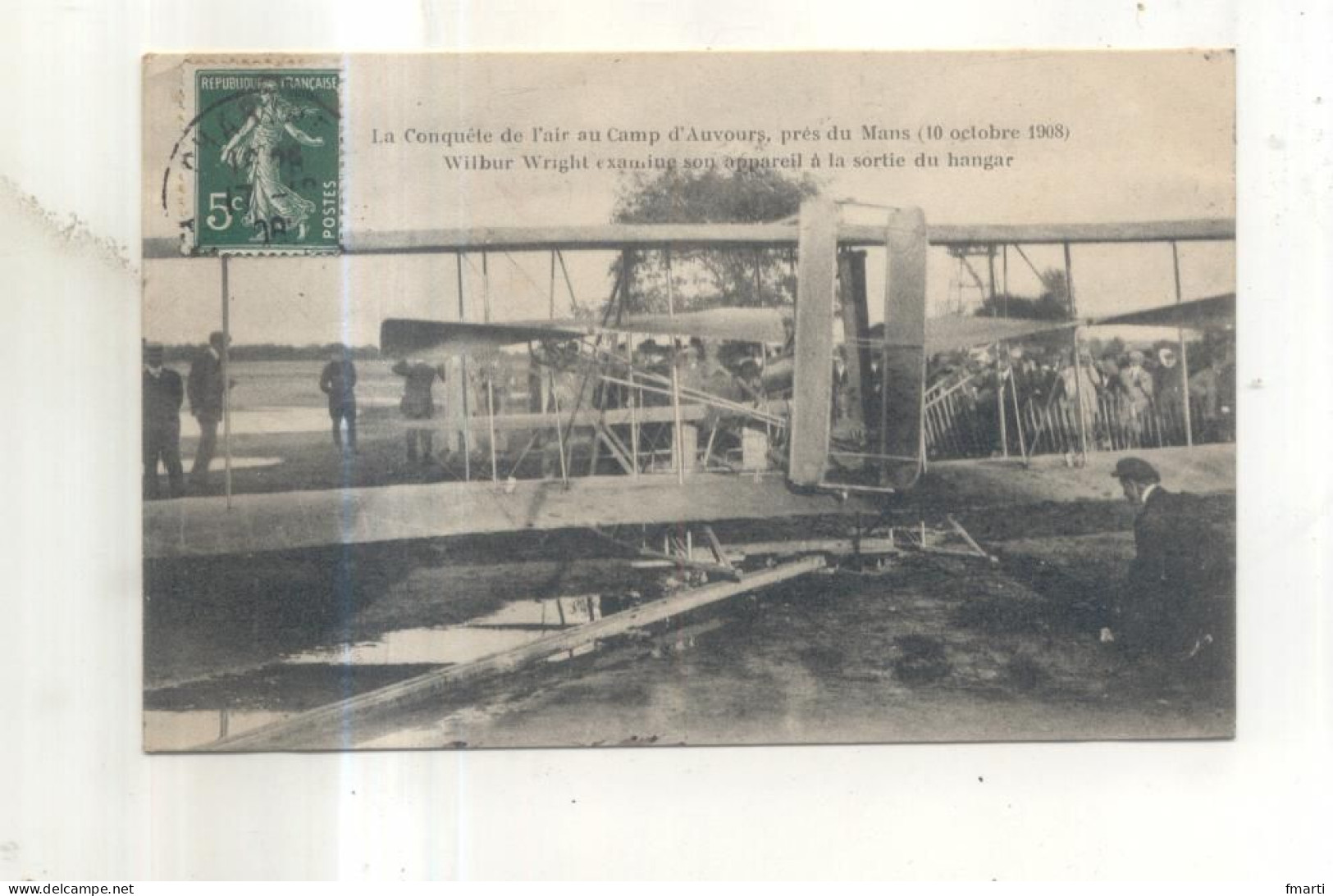 La Conquete De L'air Au Camp D'Auvours, Près Du Mans (10 Octobre 1908), Wilbur Wright Examine Son Appareil - ....-1914: Precursors