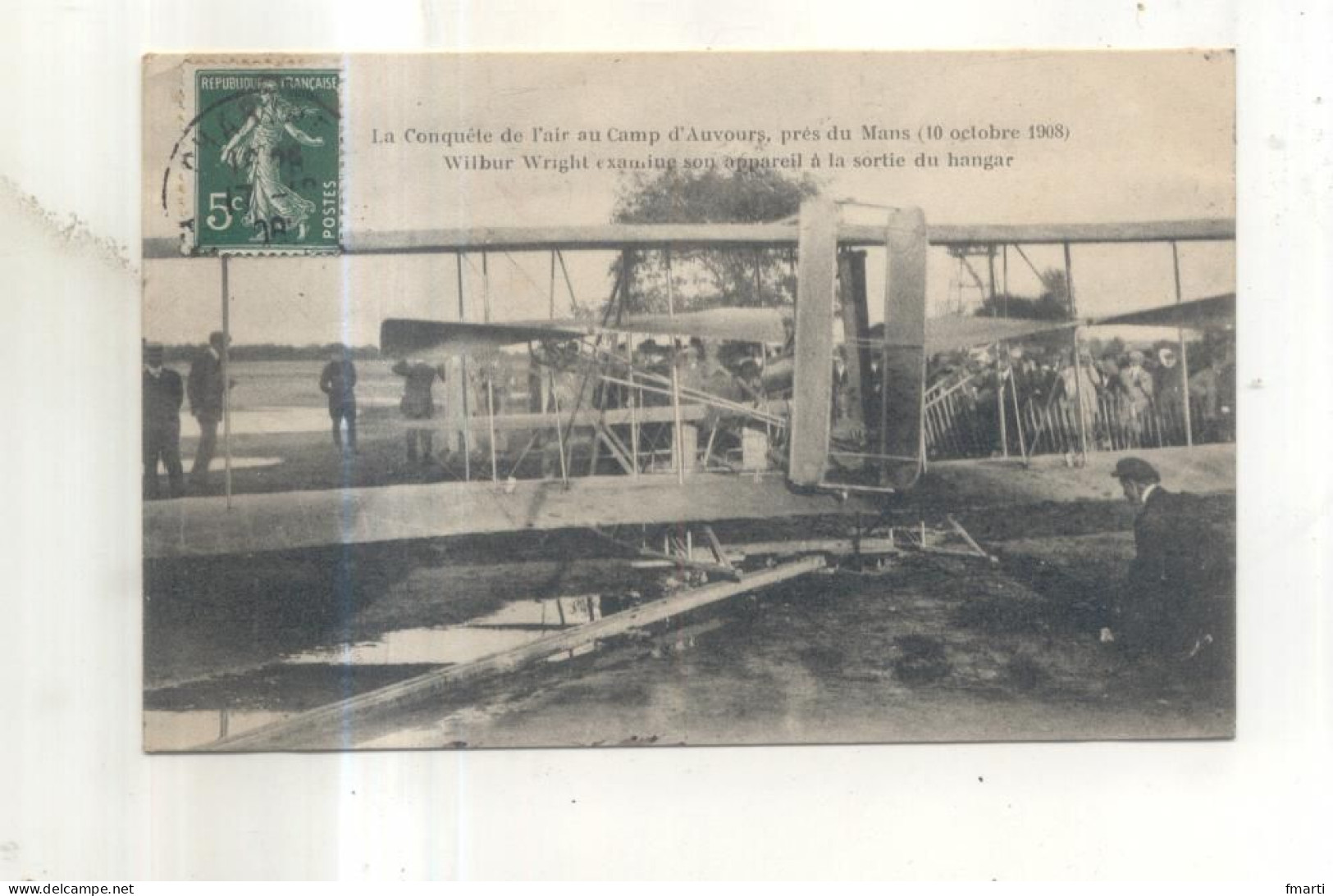 La Conquete De L'air Au Camp D'Auvours, Près Du Mans (10 Octobre 1908), Wilbur Wright Examine Son Appareil - ....-1914: Vorläufer