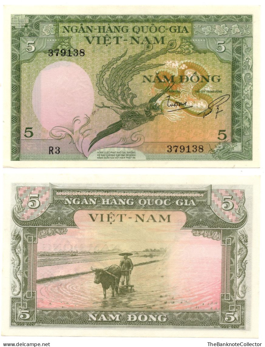 South Vietnam 5 Dong ND 1955 P-2 UNC - Viêt-Nam