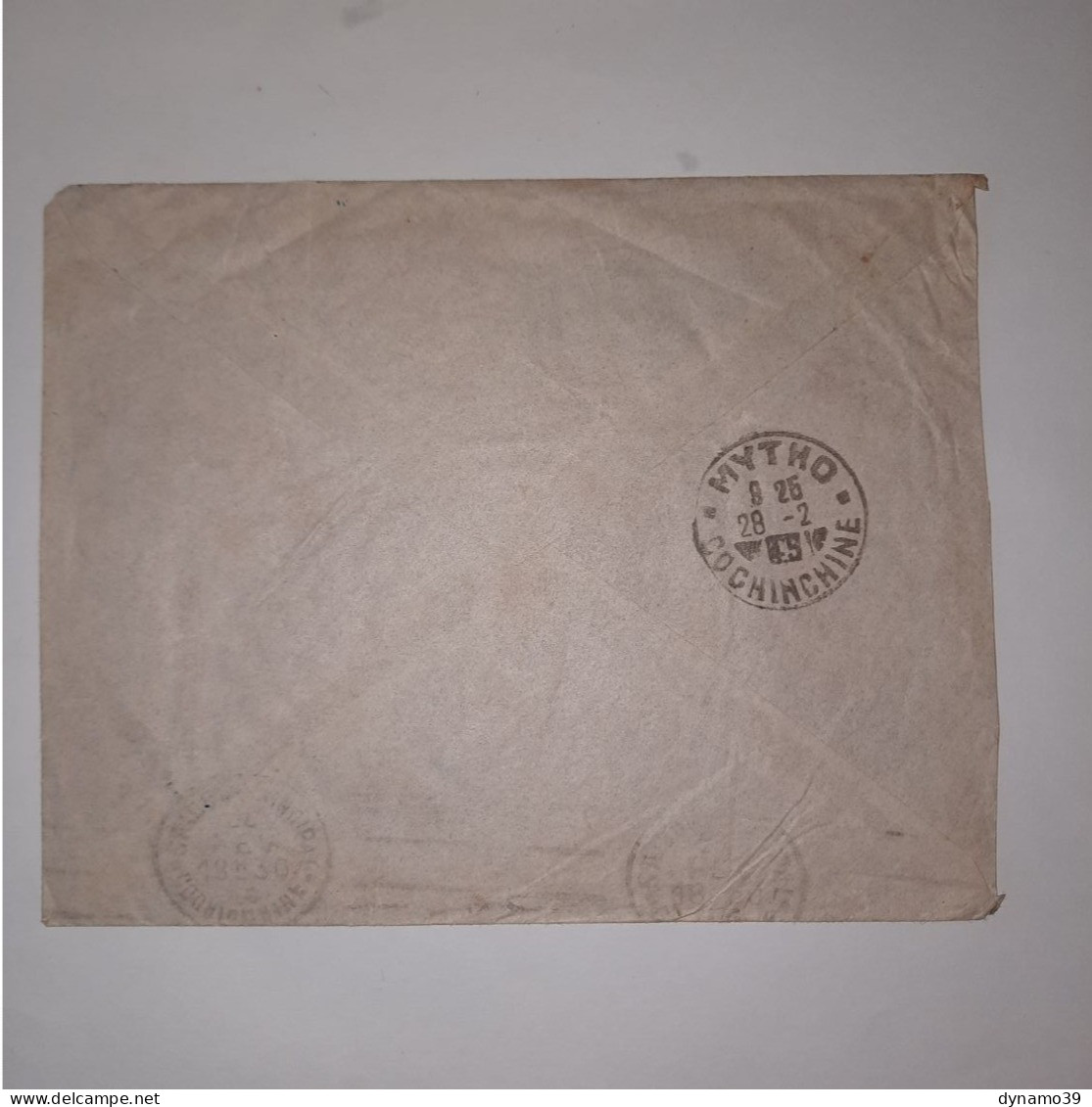 03K6 TRES RARE - ANCIENNE LETTRE ENVELOPPE INDOCHINE 1945 VERS BAGNE POULO CONDORE POSTE RURALE - Andere-Azië