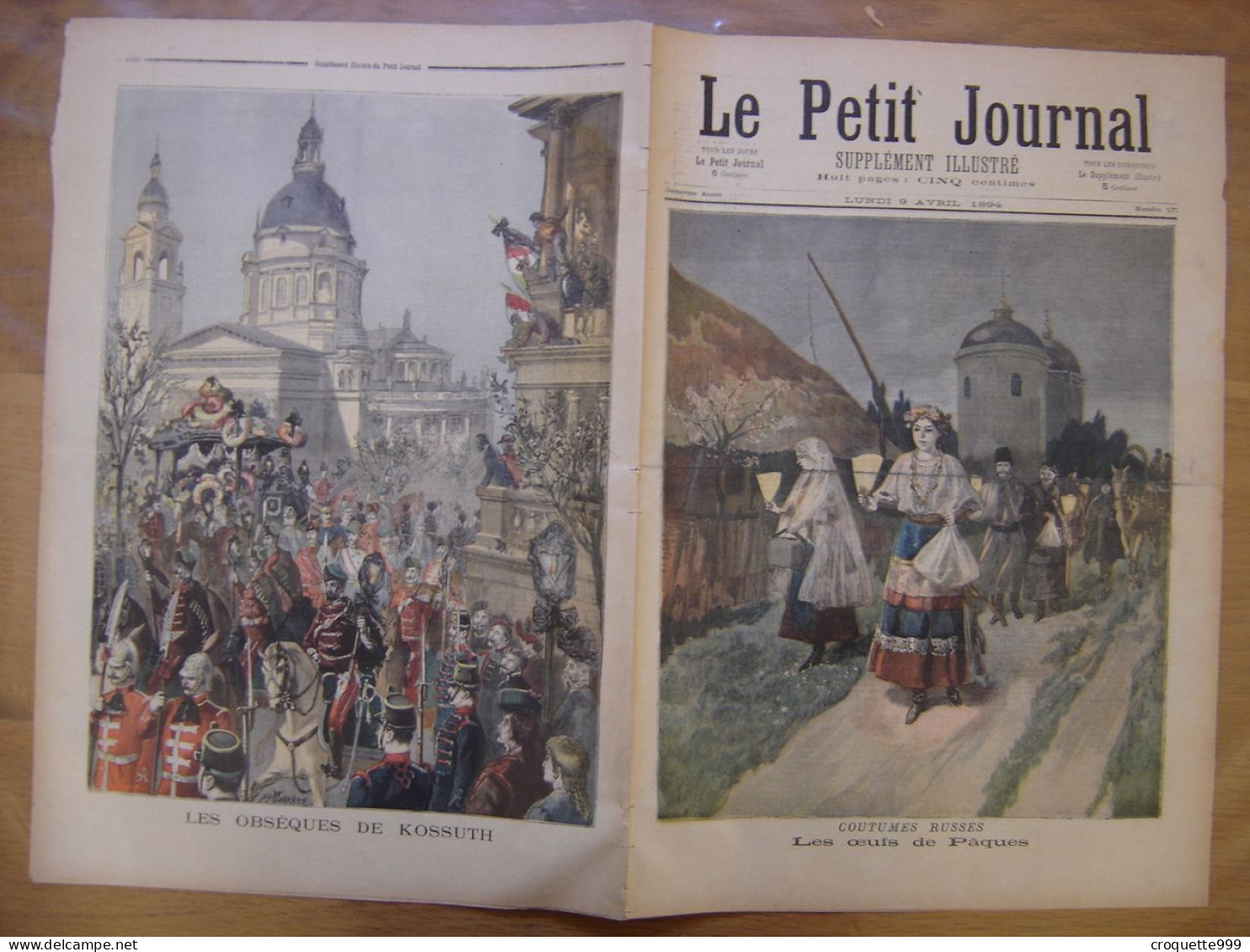 1894 LE PETIT JOURNAL 177 Russie Oeuf De Pâques Obsèques Kossuth - 1850 - 1899