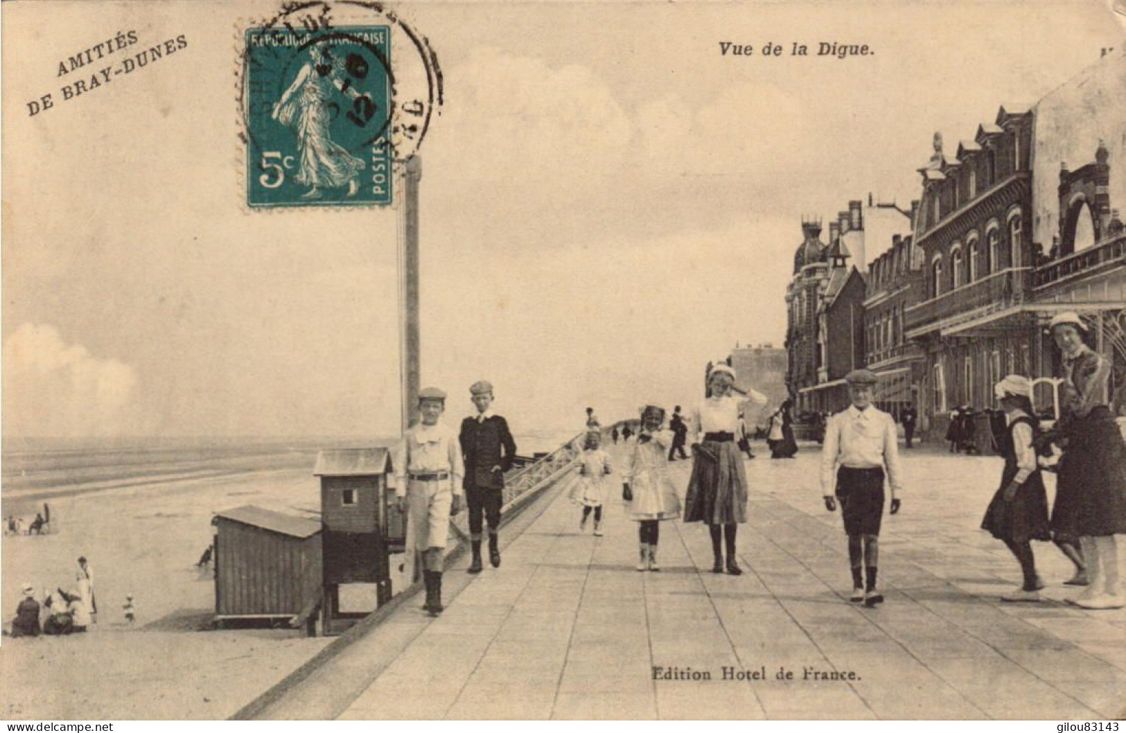 Nord, Bray-Dunes, Vue De La Digue, Amities De Bray-dunes - Bray-Dunes