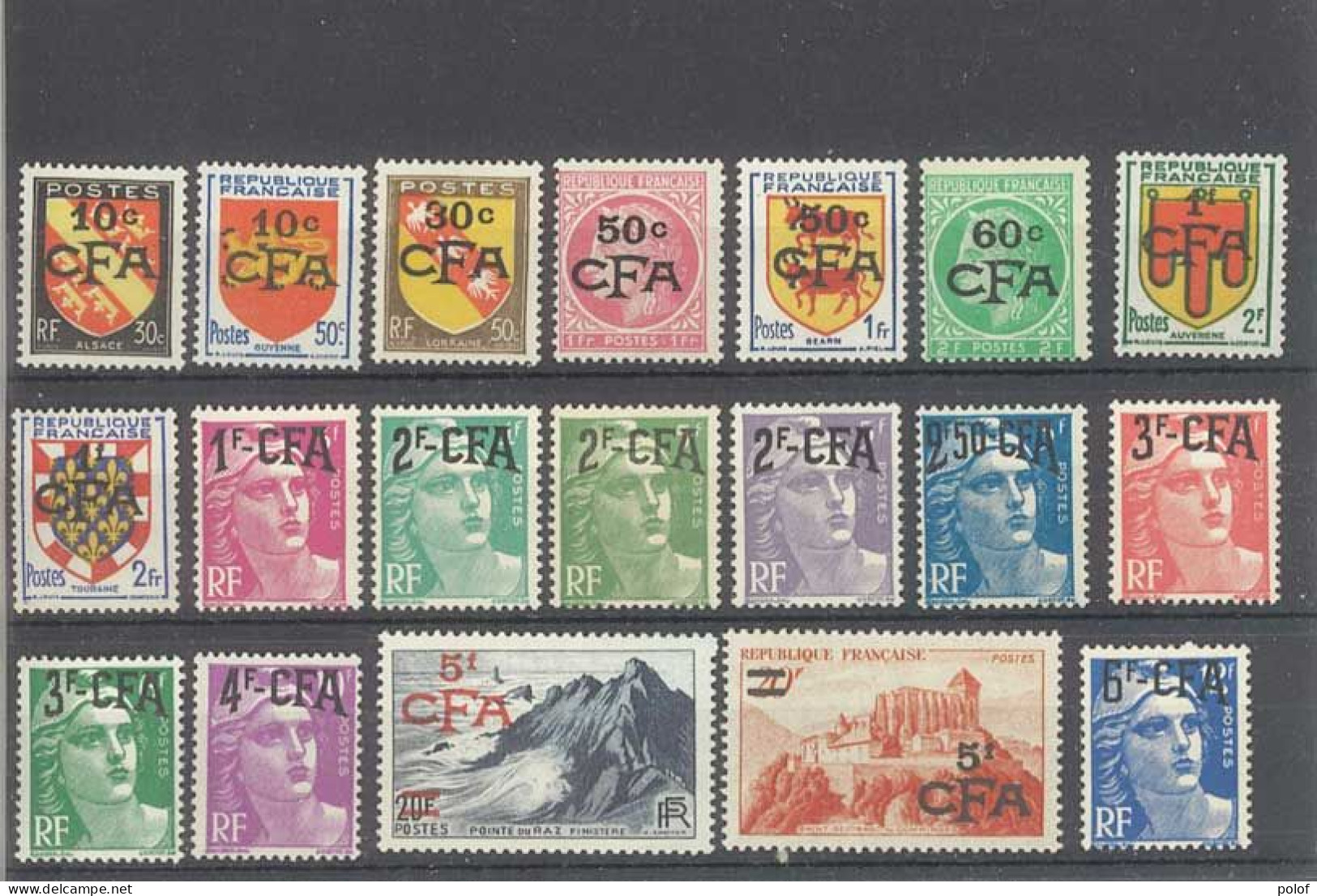 REUNION CFA - Série N° 281 à 306 Sauf 298 A , 300 304 - Soit 26 Timbres Neufs Sans Traces De Charnières - Nuevos