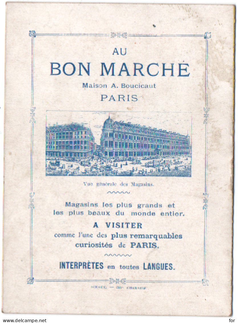 Fascicule - Chromo : Au Bon Marché : N° 2 - Proverbes Illustrés Après La Pluie.... Rien Ne Sert De .... Bon Chien Chasse - Au Bon Marché