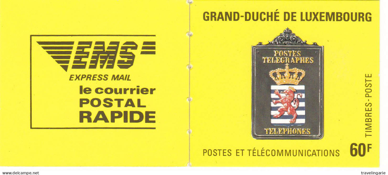 Luxemburg 1991 Stamp Booklet With Telephone And Letter Box MNH ** - Télécom