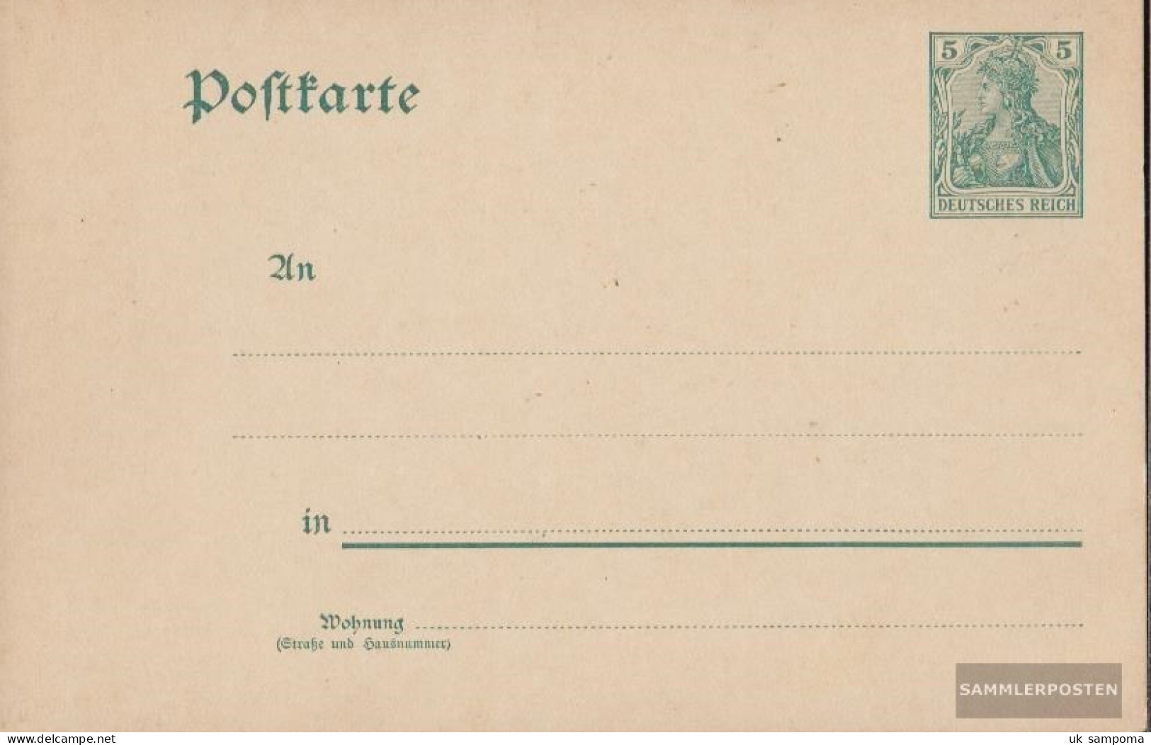 German Empire P64X Official Postcard Used 1902 Germania - Sonstige & Ohne Zuordnung