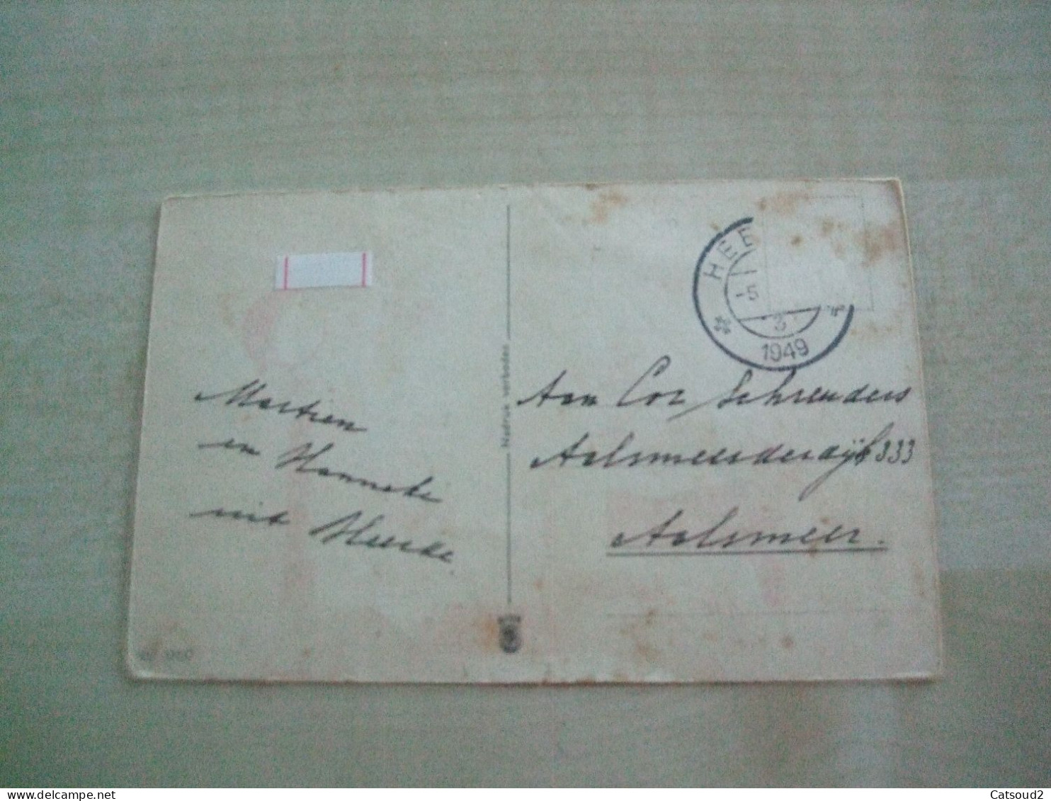 Carte Postale Ancienne 1949 CHATS HABILLES Le Réveil - Gatos