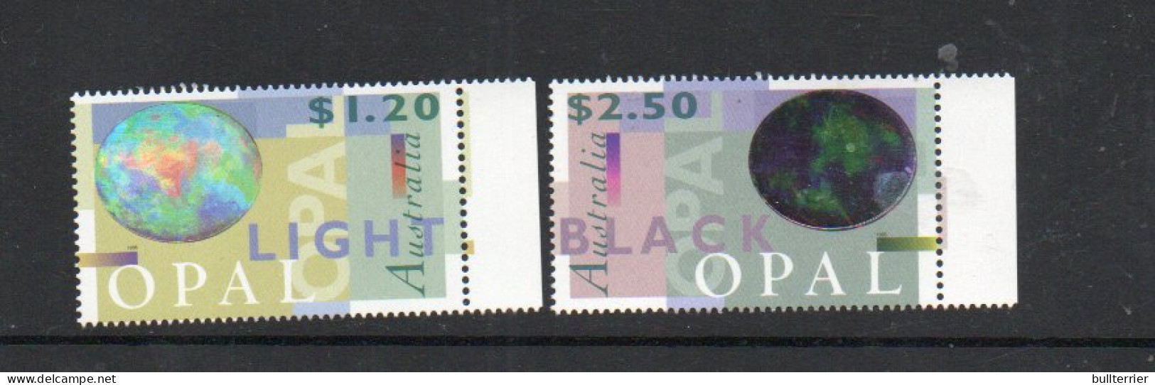 AUSTRALIA   - OPALS /  HOLOGRAM SET OF 2   MINT NEVER HINGED - Mint Stamps