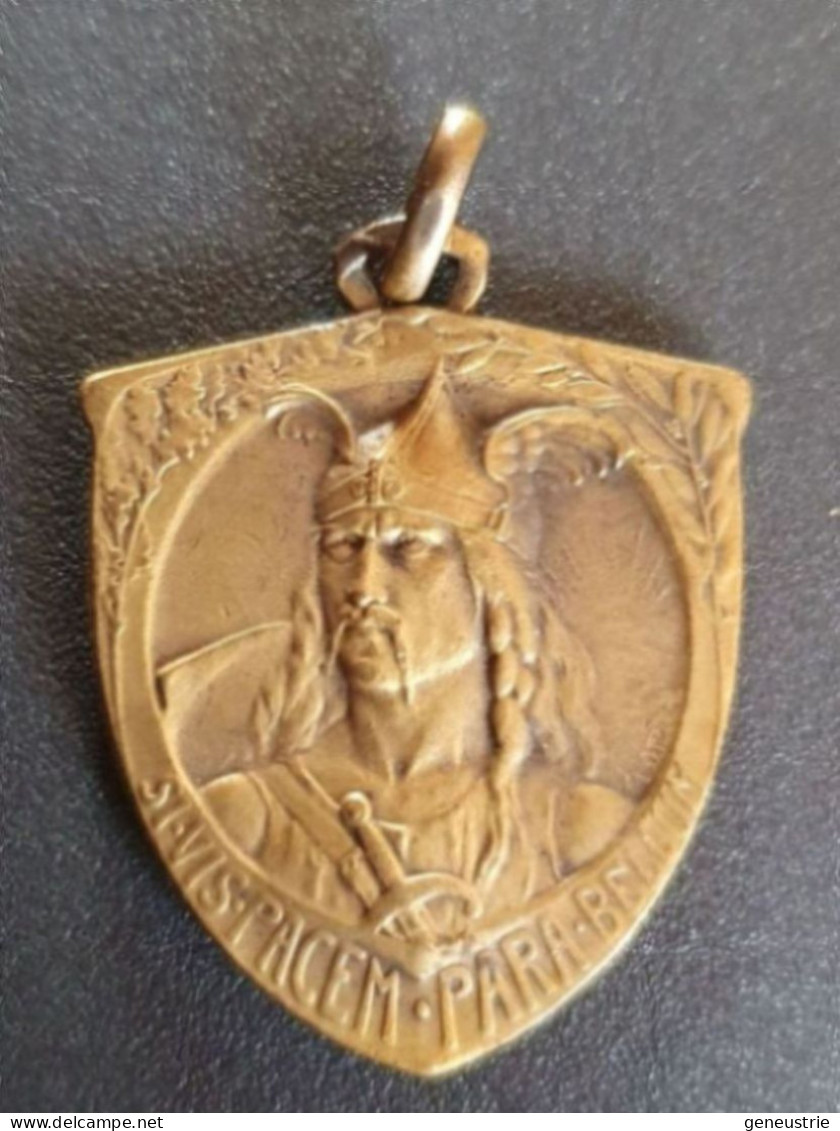 WW1 Belle Médaille Journée De Poilu (avant Sept.1915) "Chef Gaulois / Union Vélocipédique De France" WWI - 1914-18