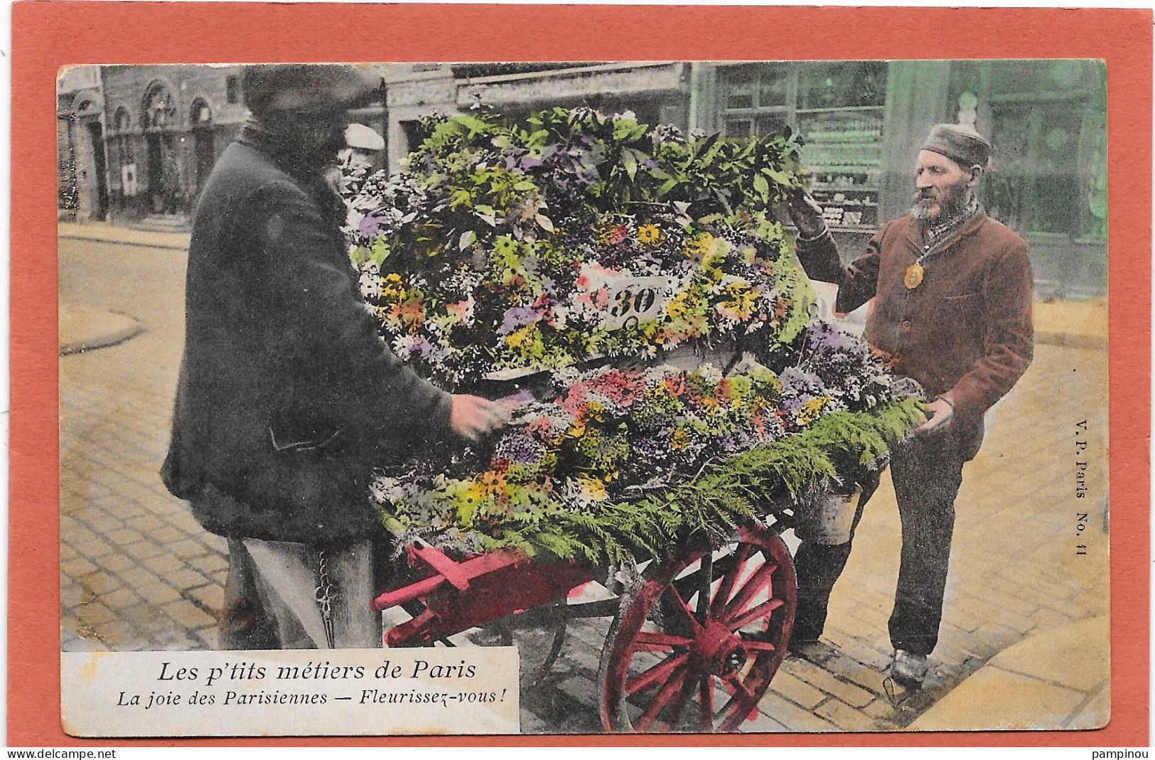 PARIS - LES P'TITS METIERS DE PARIS - Le Fleuriste Ambulant - Petits Métiers à Paris