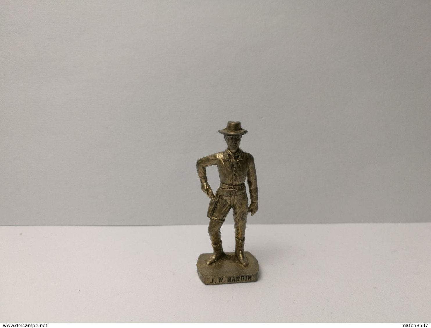 Kinder : K94 N114   Berühmte Westmänner II 1985-93 - John Wesley Hardin  - Messing - Scame - 40mm - 5 - Metallfiguren