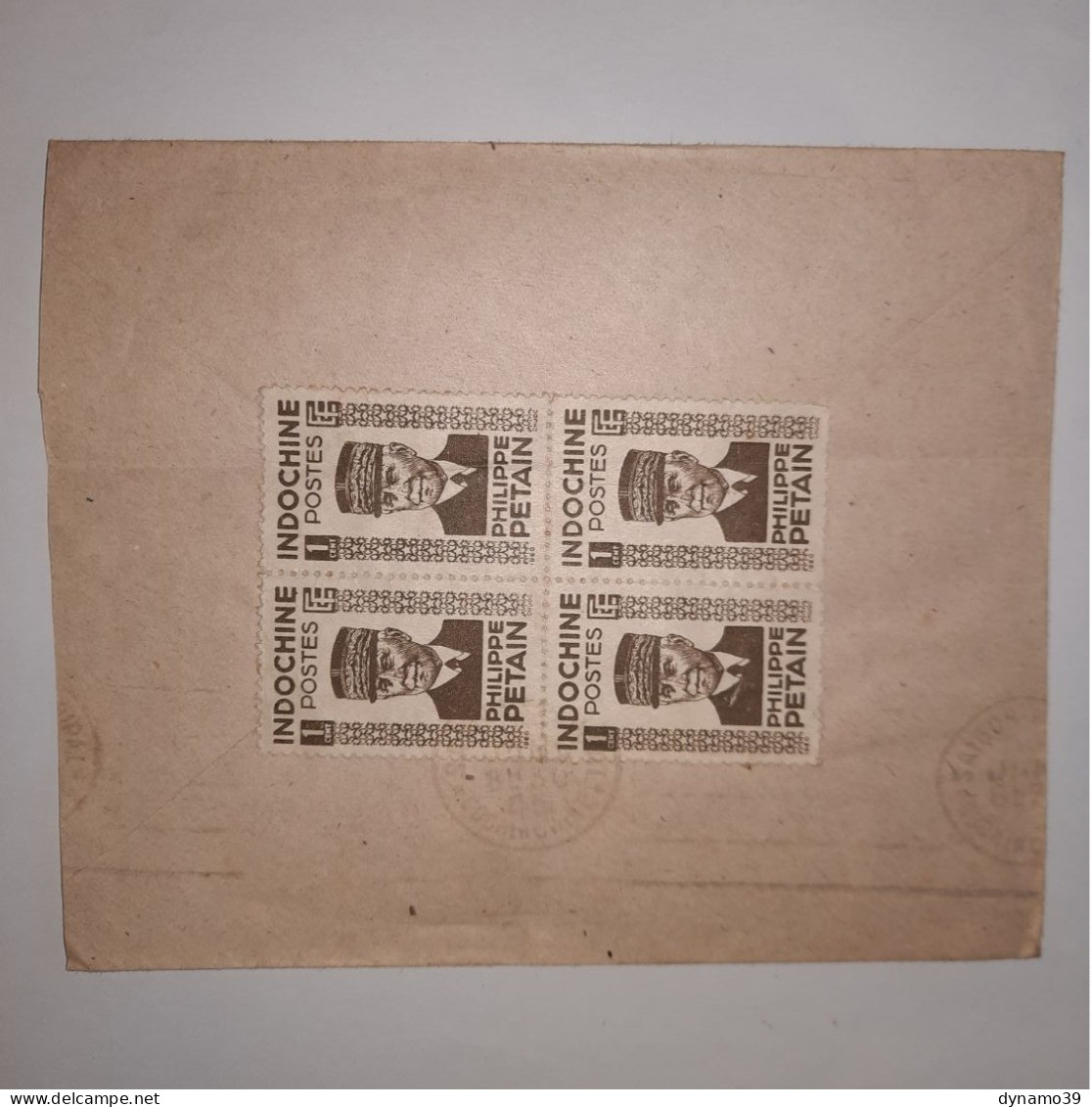 03K6 TRES RARE - ANCIENNE LETTRE ENVELOPPE INDOCHINE 1945 VERS BAGNE POULO CONDORE - Autres - Asie