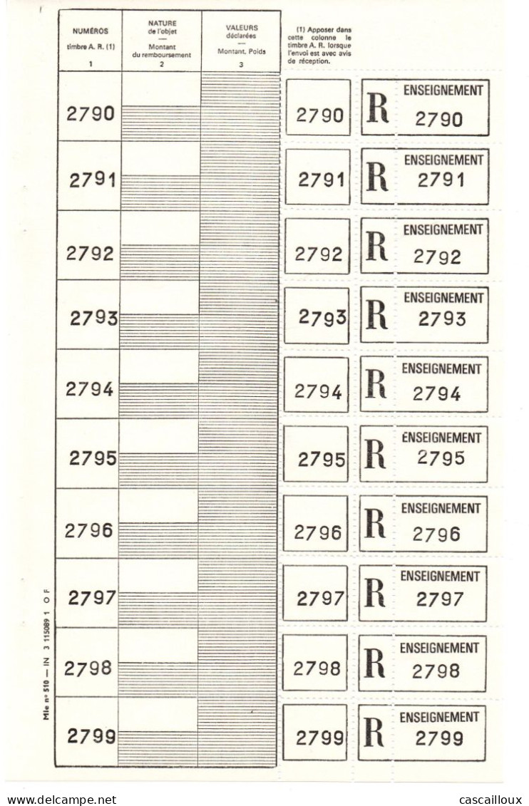 Timbres Fictifs - Finti