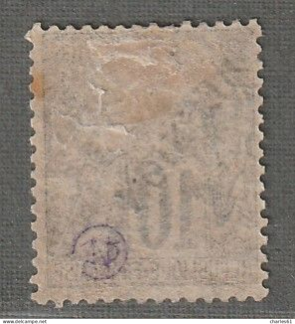 REUNION - N°21 * (1891) 10c Noir Sur Lilas - Unused Stamps