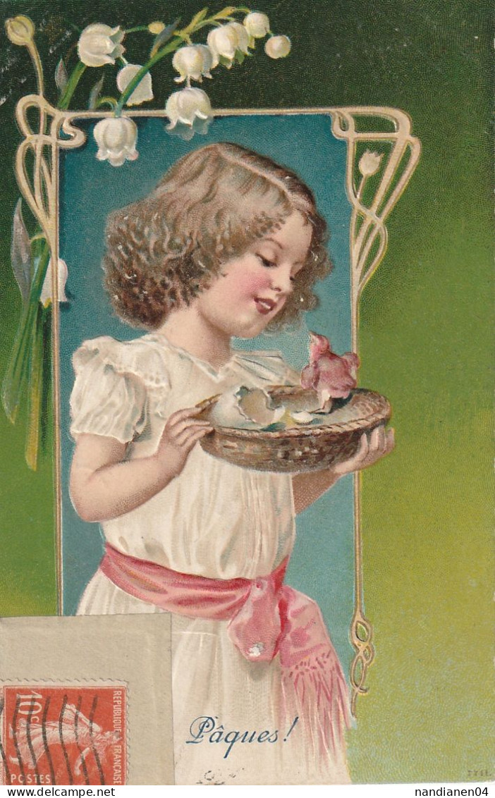 CPA  - Fantaisie - Gaufrée - Style Viennoise - Enfant - Other & Unclassified