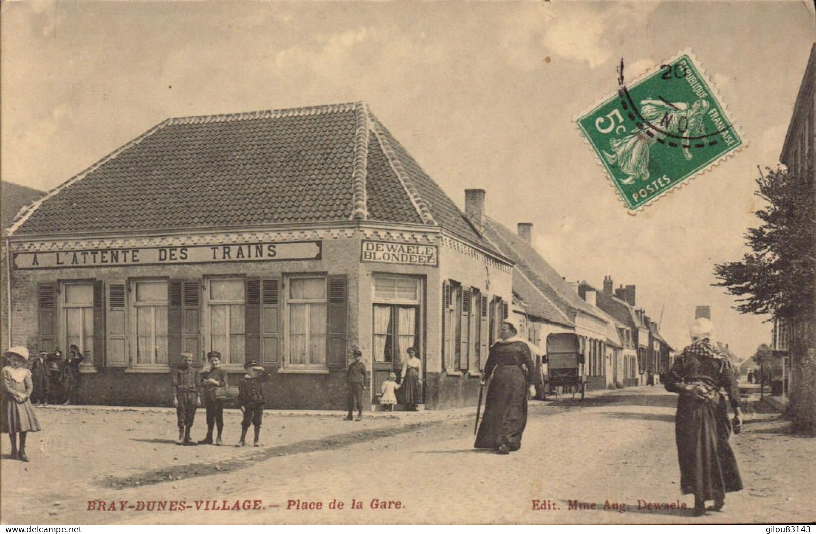 Nord, Bray-Dunes-village, Place De La Gare - Bray-Dunes