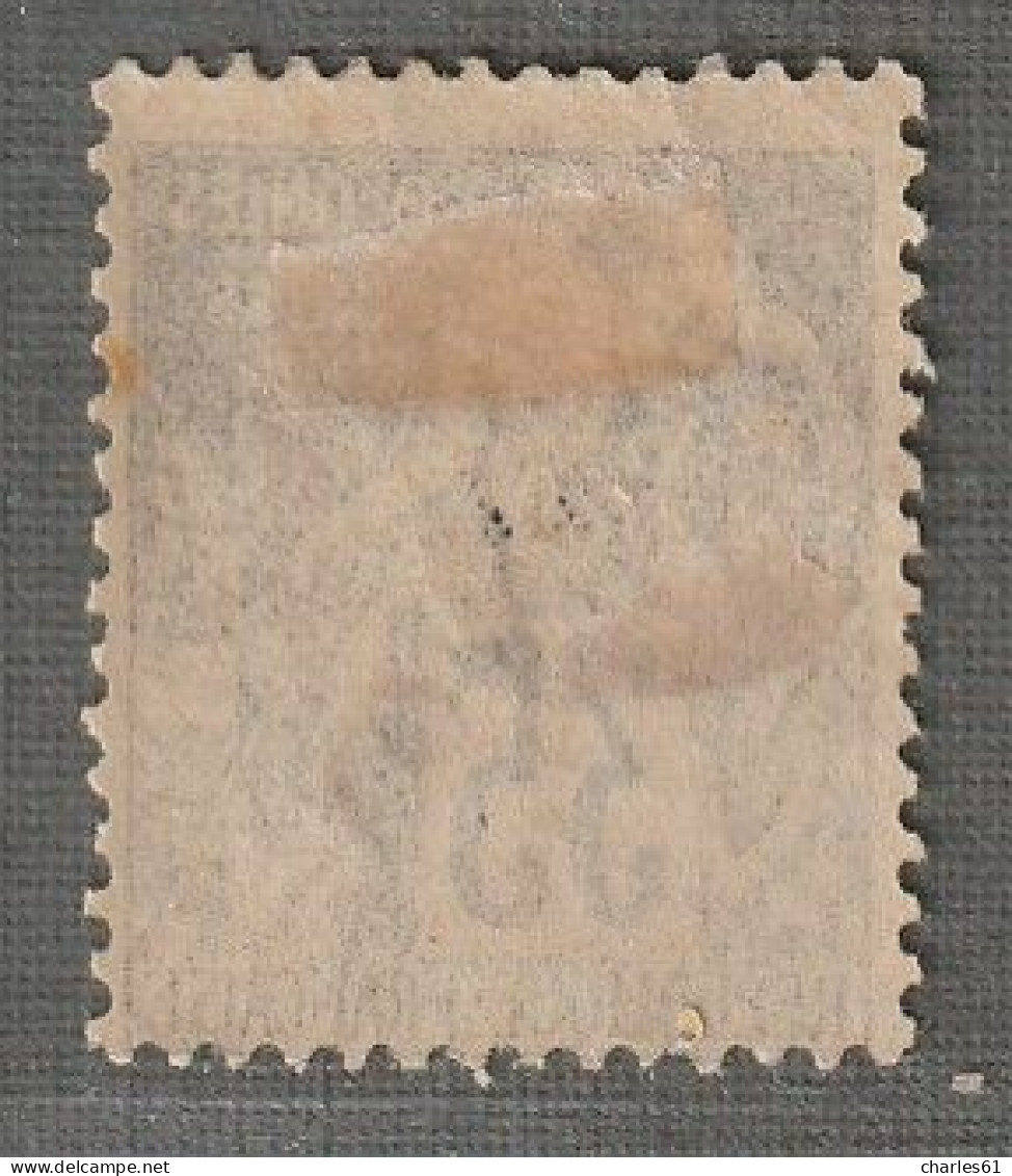 REUNION - N°25 * (1891) 35c Violet-noir Sur Jaune - Unused Stamps