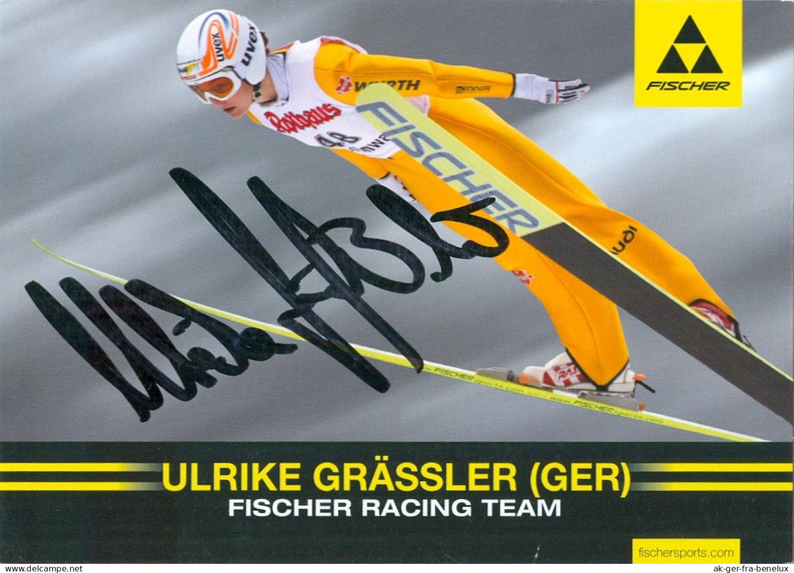 Autogramm AK Fischer Skispringerin Ulrike Gräßler Eilenburg VSC Klingenthal Im Vogtland Olympia DSV Ski Jumping Germany - Authographs