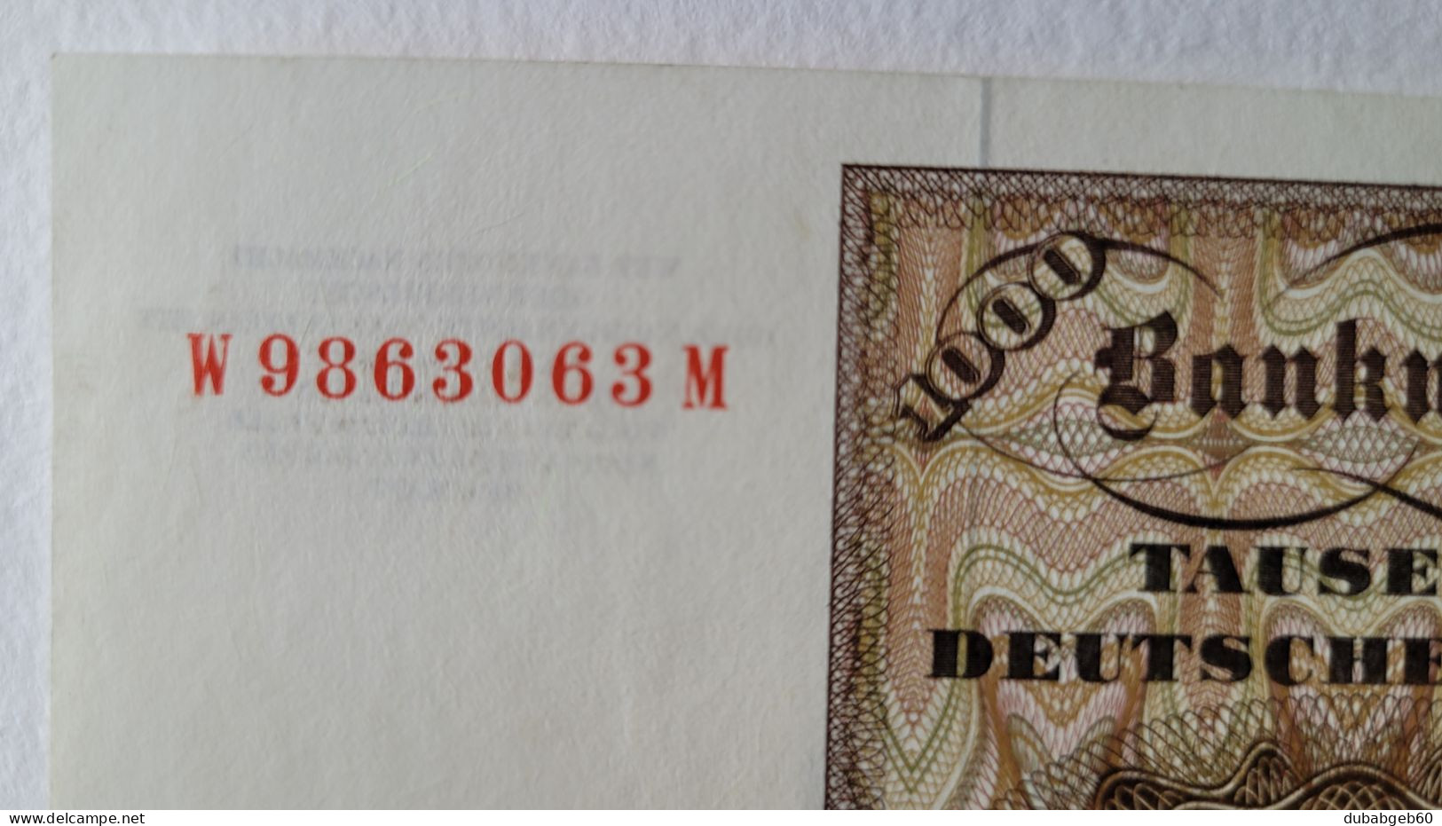 1000 DM 1980 Ro 291a EF, Sehr Leicht Gebraucht, Serie W-M, Minor Handling - 1000 Deutsche Mark