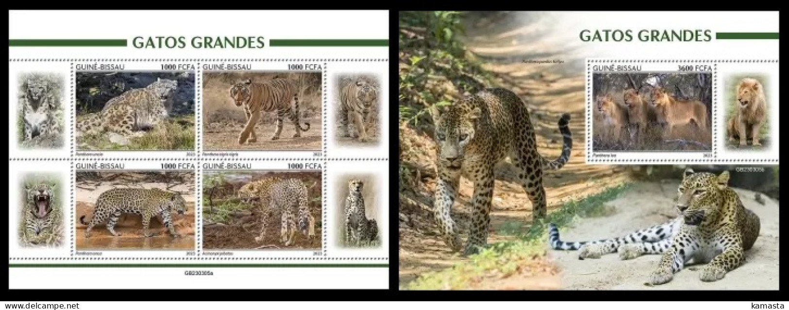 Guinea Bissau 2023 Big Cats. (305) OFFICIAL ISSUE - Big Cats (cats Of Prey)