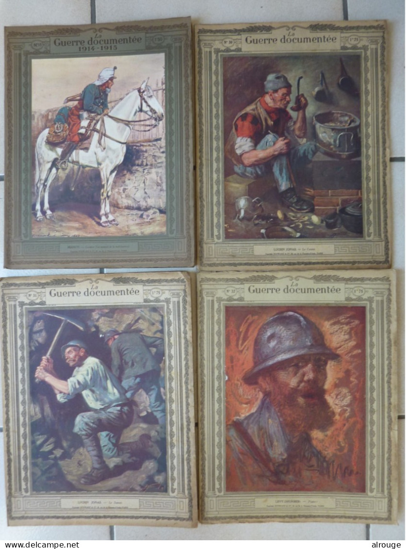 Lot De 4 Numéros La Guerre Documentée 1914-1915, N° 49-54-55 - Loten Van Boeken