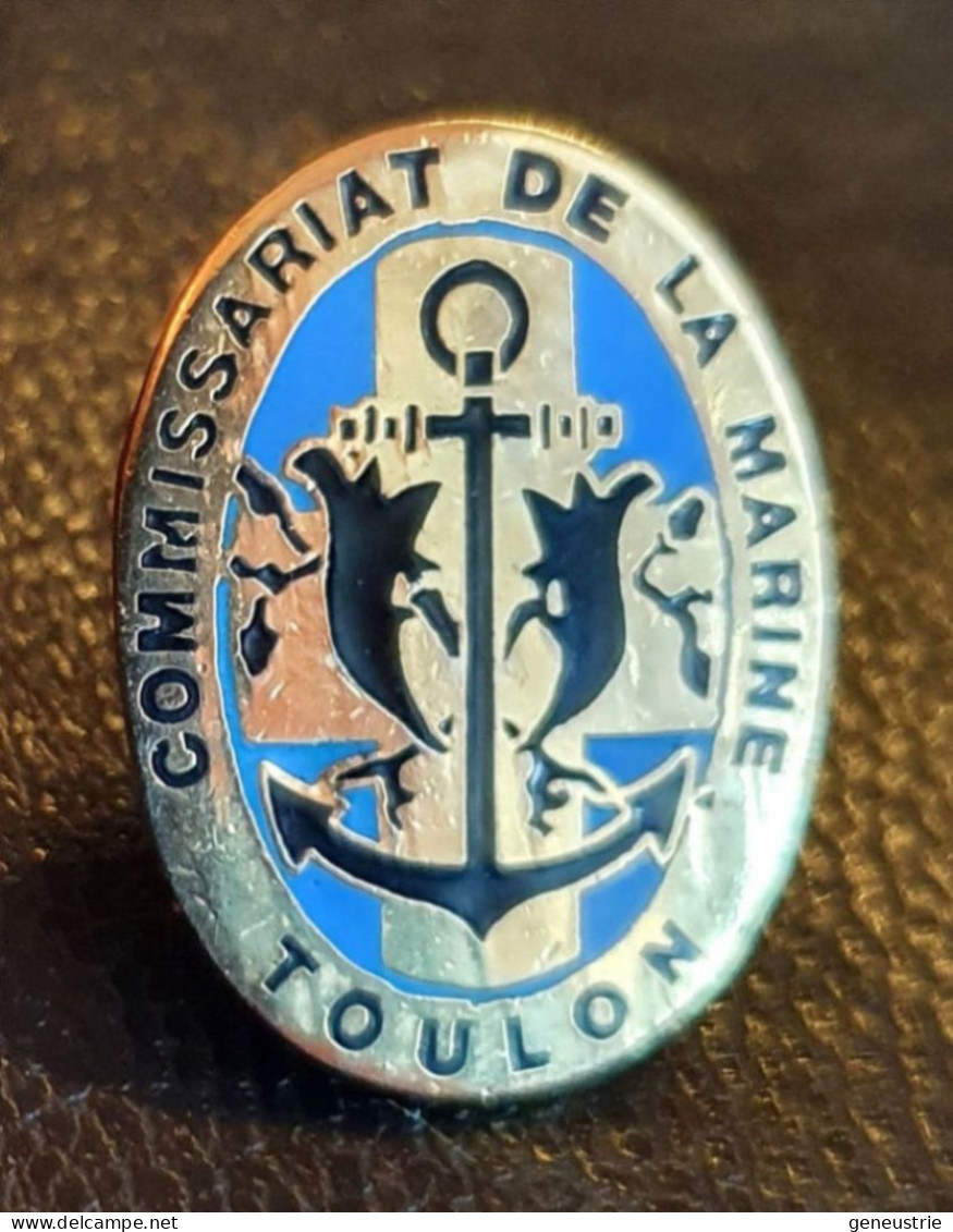 Insigne Années 80 Type Pin's "Commissariat De La Marine - Toulon" Marine Nationale - Marinera