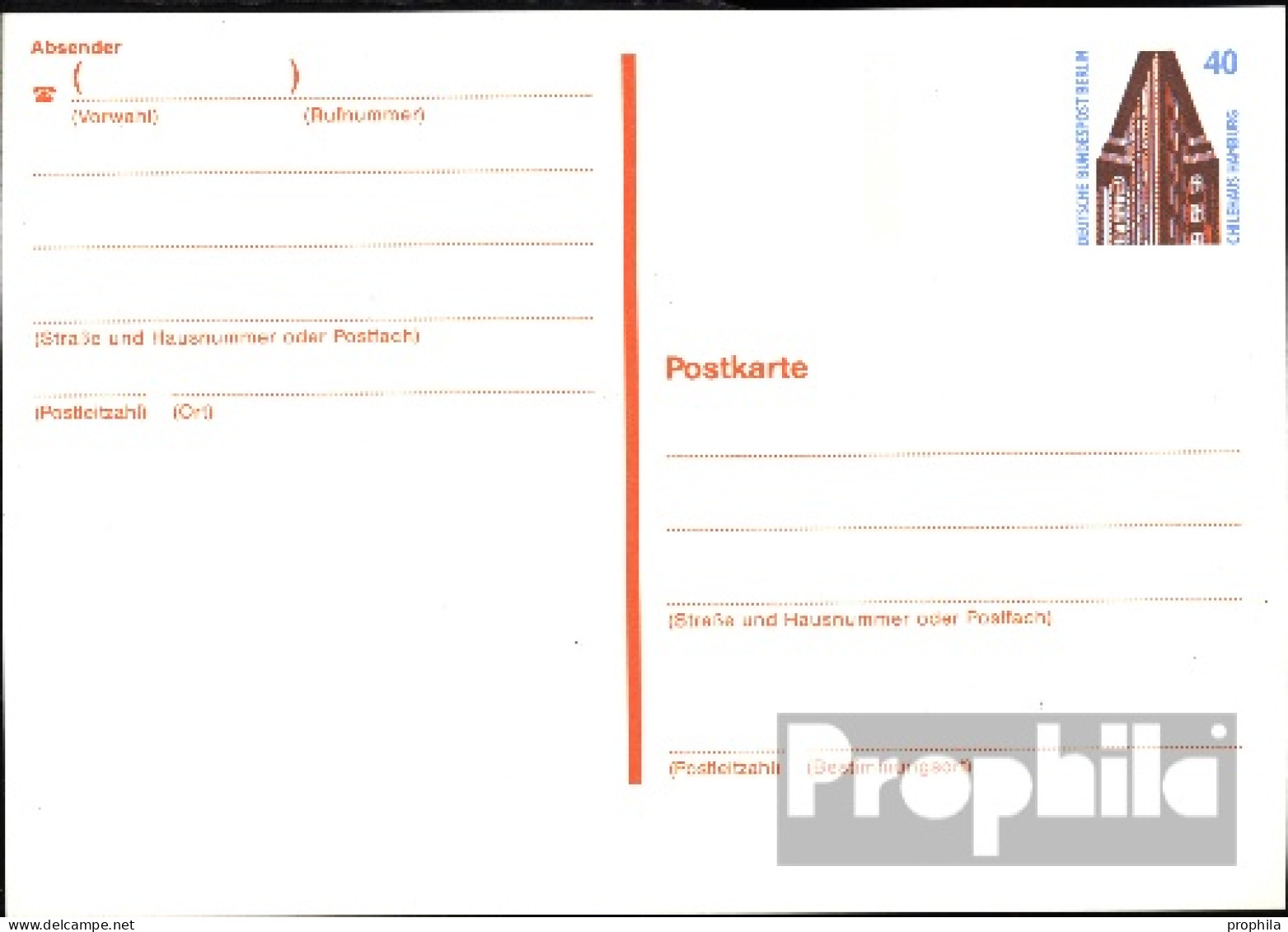 Berlin (West) P134 Amtliche Postkarte Gefälligkeitsgestempelt Gebraucht 1990 Sehenswürdigkeiten - Sonstige & Ohne Zuordnung