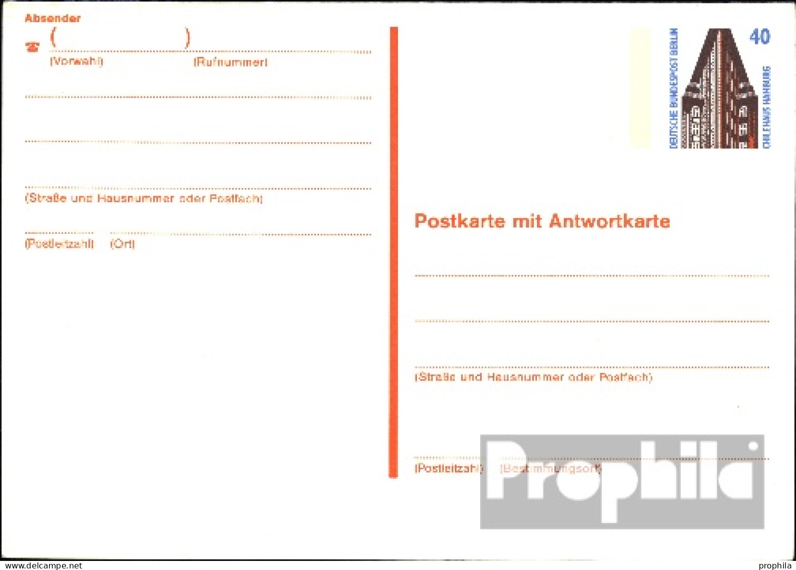 Berlin (West) P132 Amtliche Postkarte Gefälligkeitsgestempelt Gebraucht 1989 Sehenswürdigkeiten - Sonstige & Ohne Zuordnung