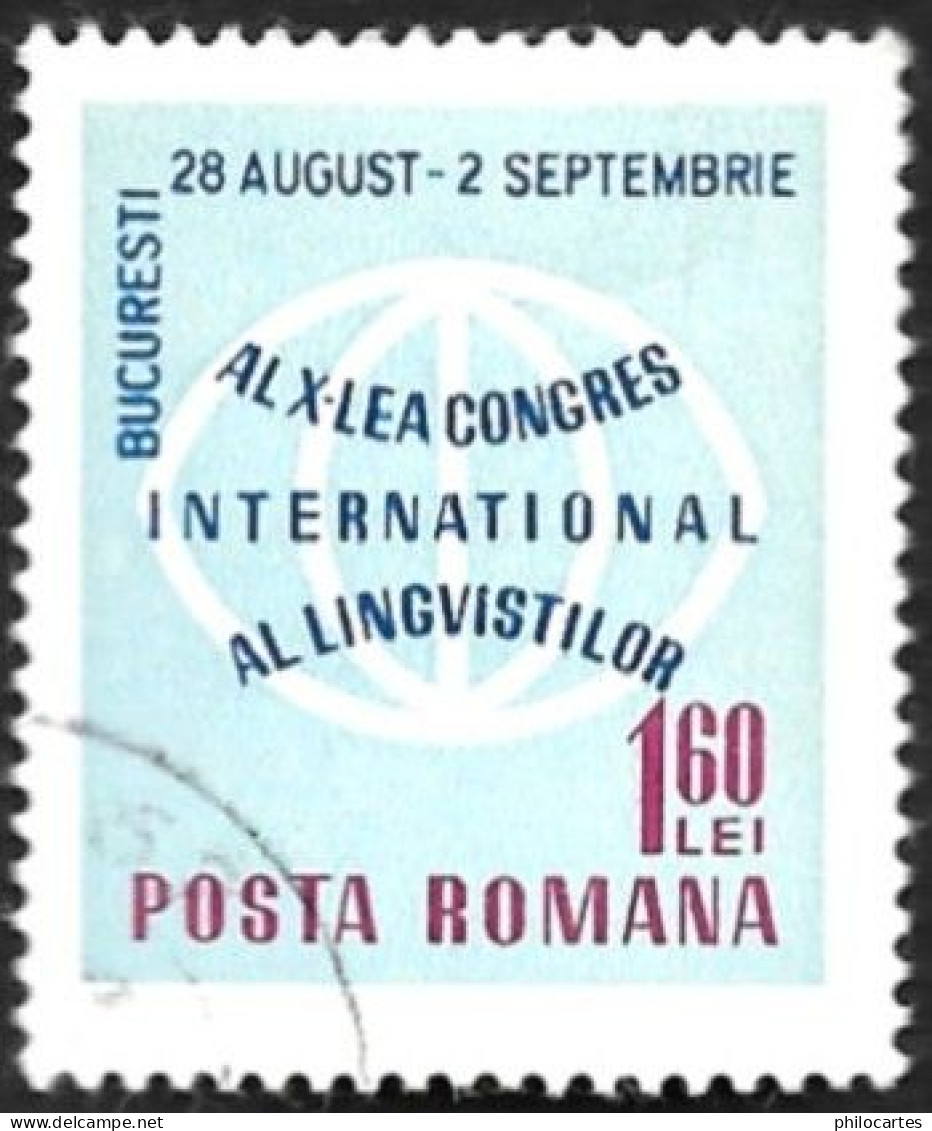 ROUMANIE 1967 -  Y&T  2323  - Congrès Des Linguistes   - Oblitéré - Used Stamps