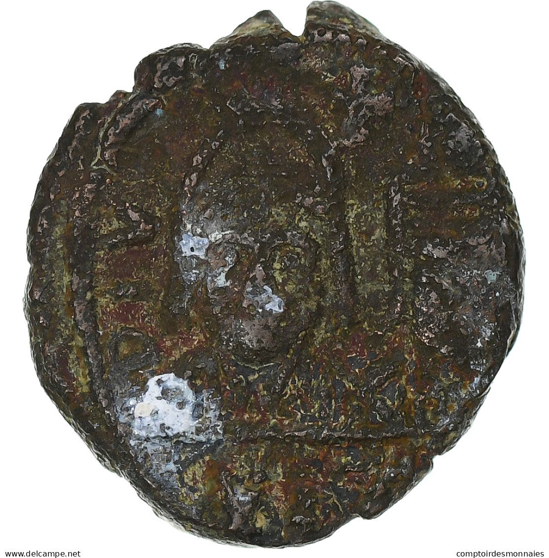 Justin II Et Sophie, 10 Nummi, 572-578, Carthage, Bronze, TB - Byzantine