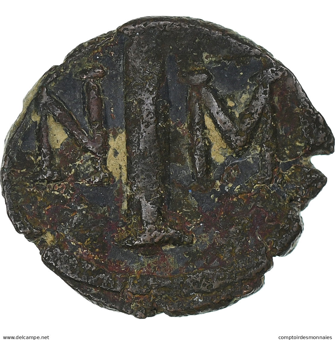 Justin II Et Sophie, 10 Nummi, 572-578, Carthage, Bronze, TB - Byzantines