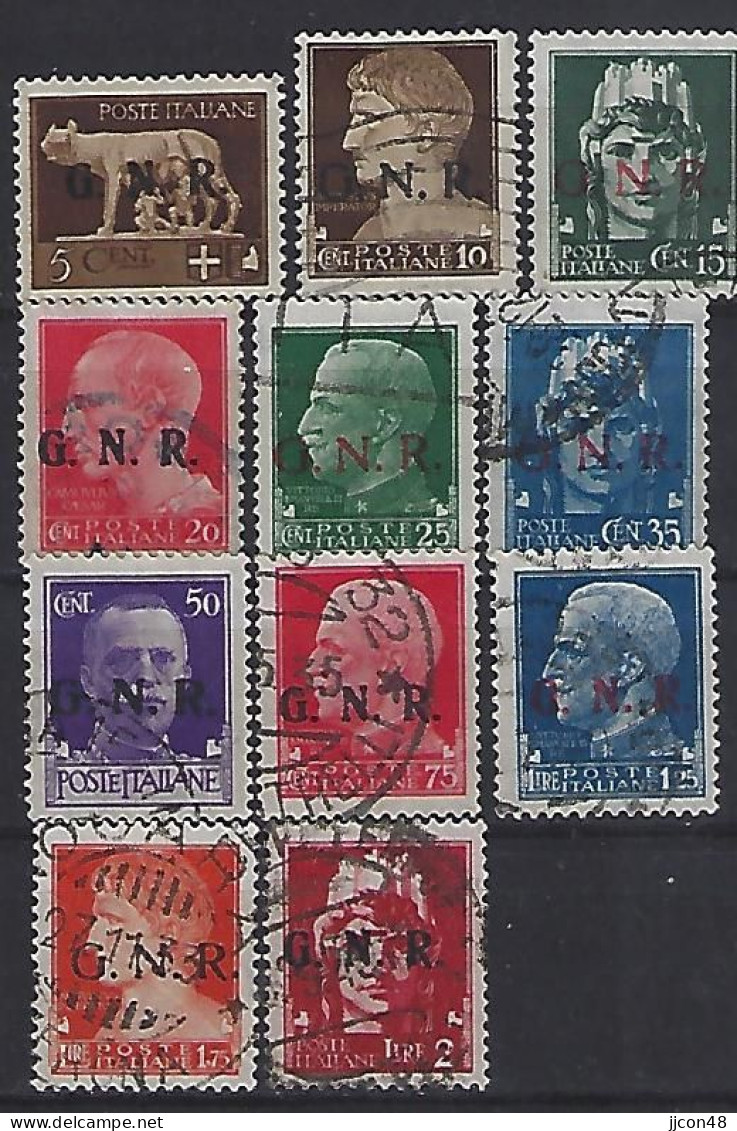 Italy (G.N.R.) 1943-44 (o) MNG - Afgestempeld