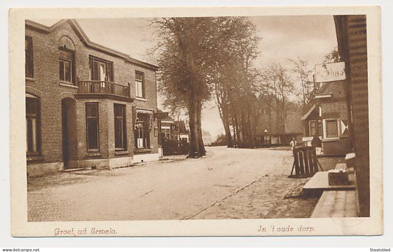 15- Prentbriefkaart Ermelo - In Het Oude Dorp - Ermelo