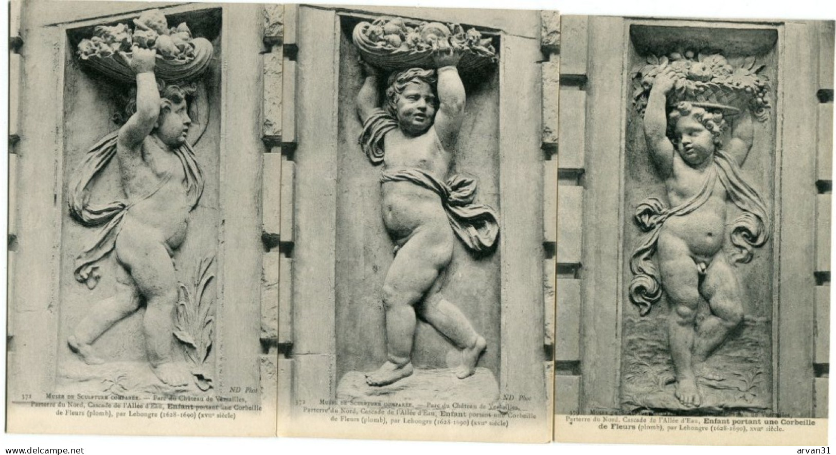 MUSEE De SCULPTURE COMPAREE - Par LEHONGRE   -  BEAU LOT De 5  CPA ================> PORT GRATUIT - Skulpturen