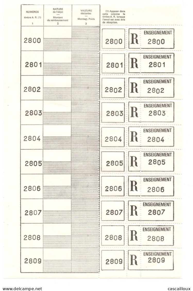 Timbres Fictifs - Phantom