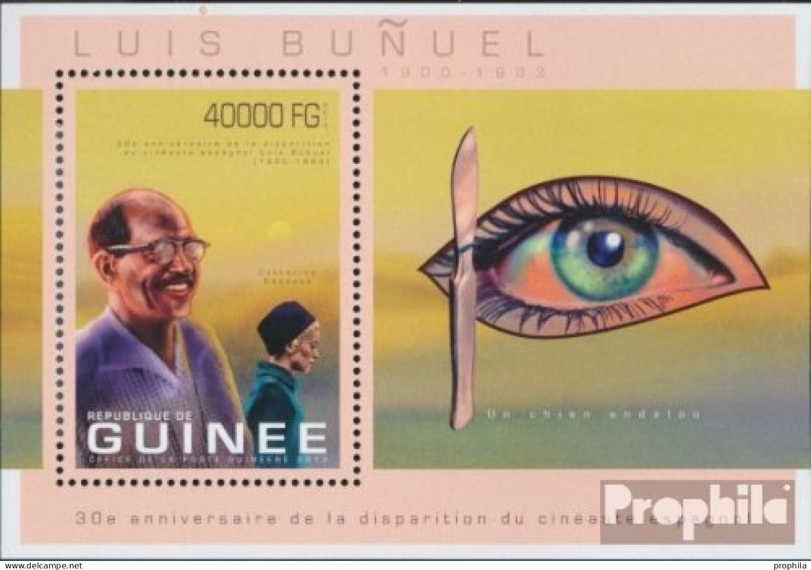 Guinea Block 2254 (kompl. Ausgabe) Postfrisch 2013 Luis Bunuel - Guinea (1958-...)