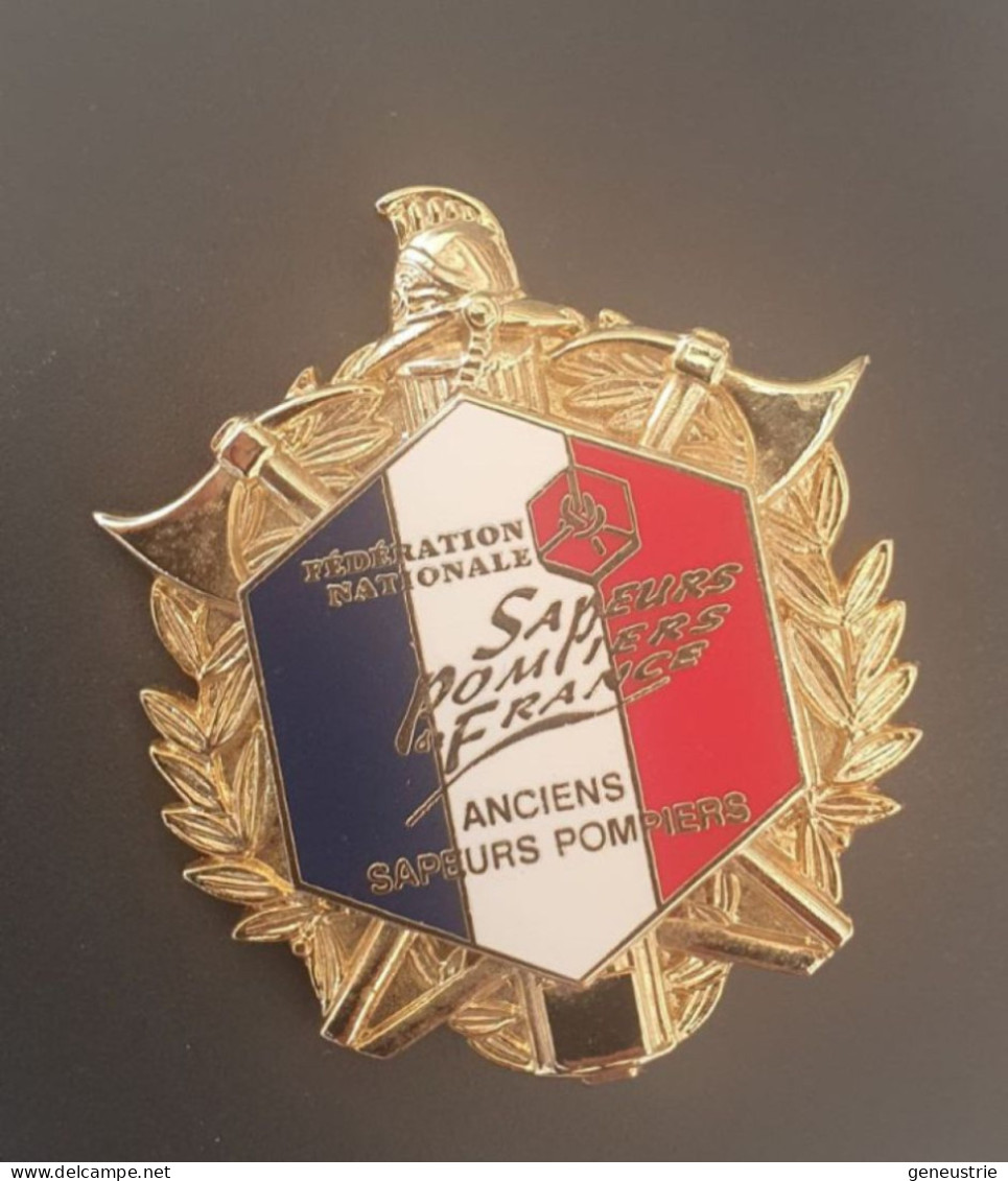 Très Bel Insigne De Pompier "Fédération Nationale Anciens Sapeurs Pompiers / Sapeurs Pompiers France" - Brandweer